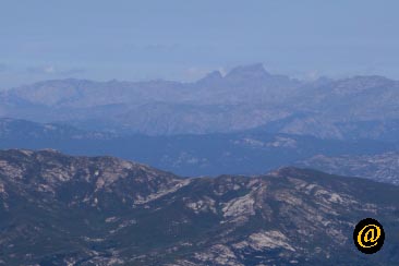 Zoom sur Capu Tafonatu et Paglia Orba depuis la Pointe de Mantelluccio